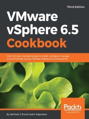cover image of VMware vSphere 6.5 Cookbook